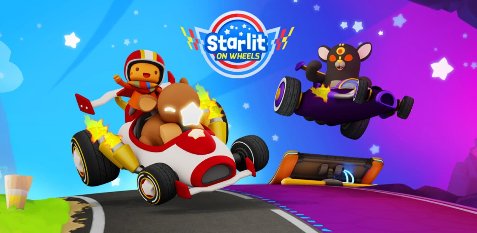 Starlit On Wheels: Super Kart Image