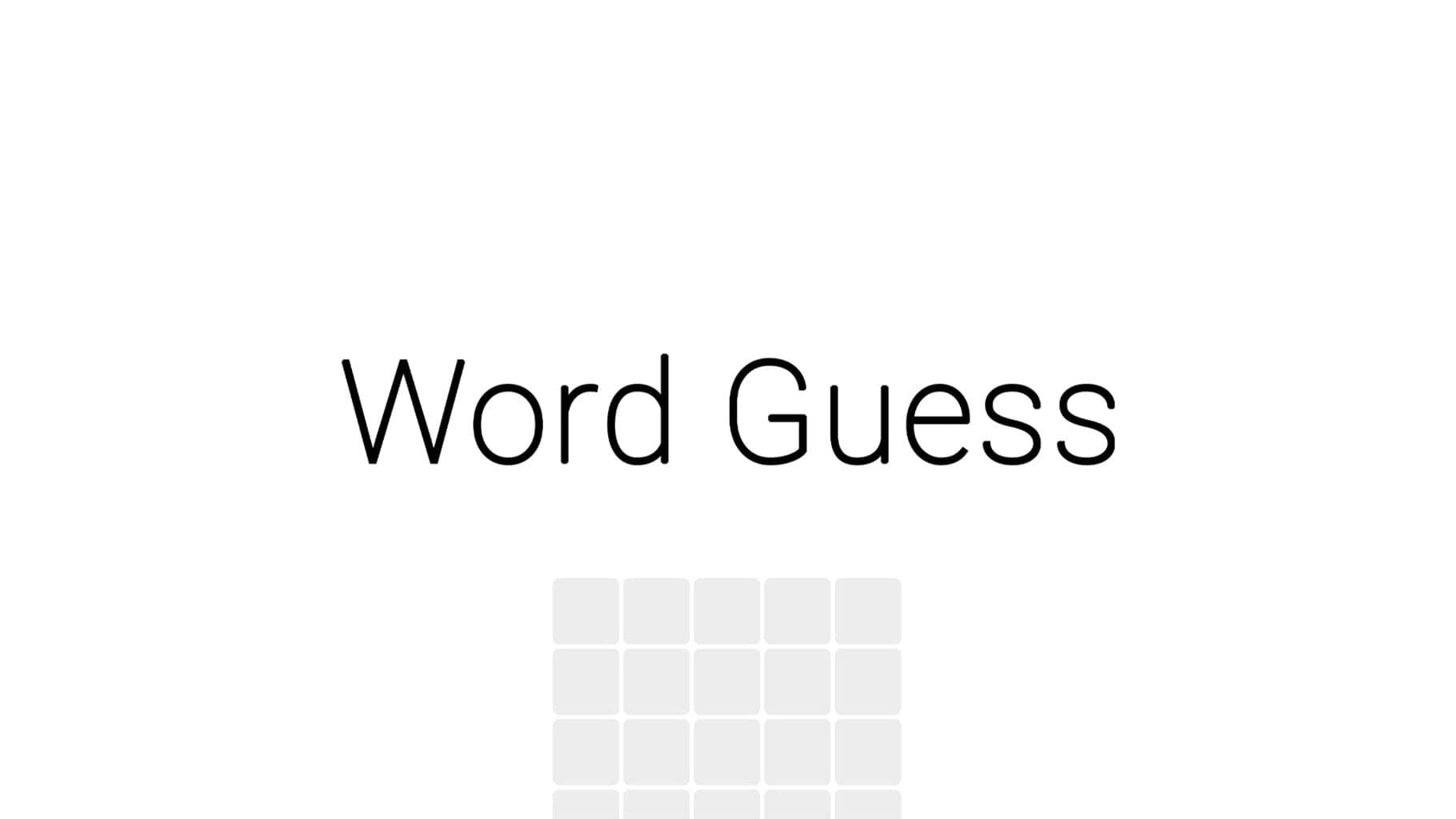 Word Guess Image