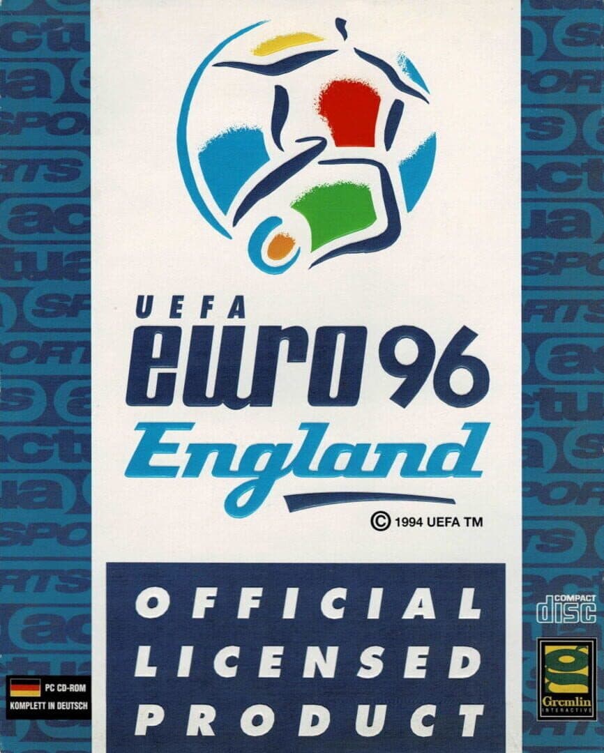 UEFA Euro 96 England cover art