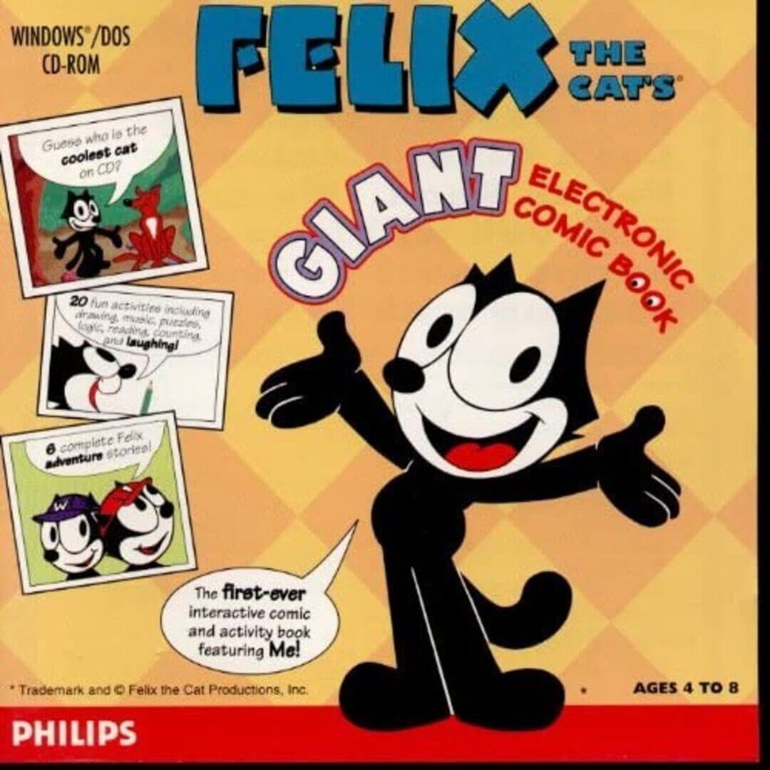 Felix the Cat's Giant Electronic Comic Book cover art