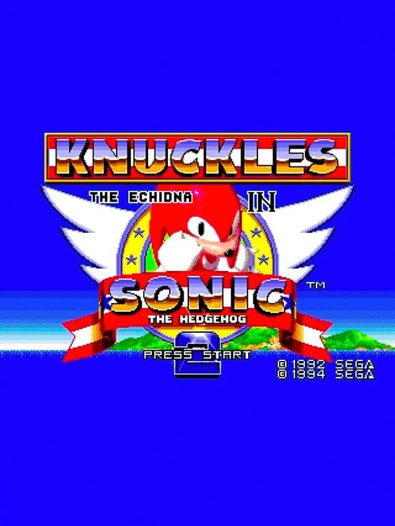 Knuckles the Echidna in Sonic the Hedgehog 2 cover art