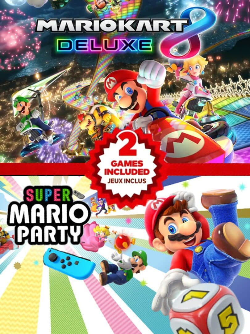 Mario Kart 8 Deluxe + Super Mario Party Double Pack cover art