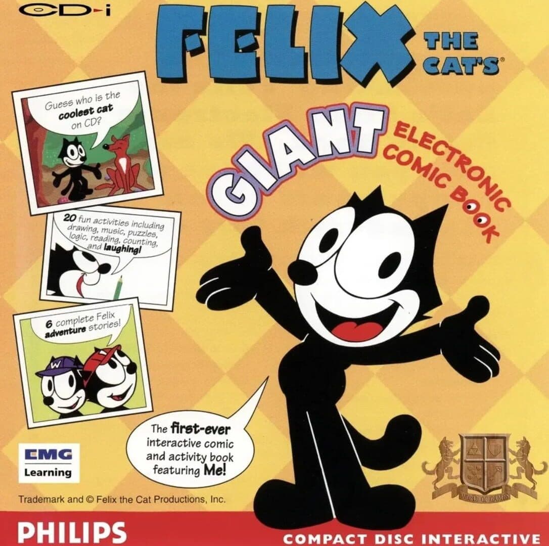 Felix the Cat's Giant Electronic Comic Book cover art