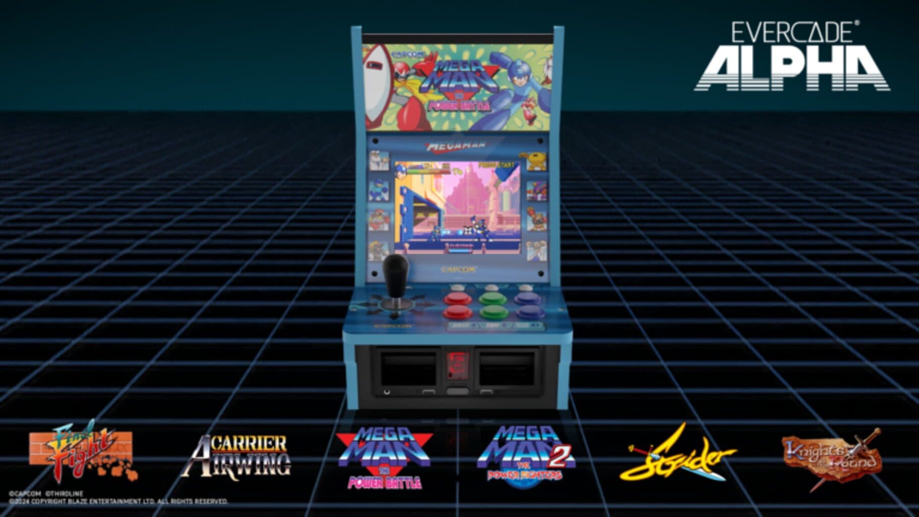 Evercade Alpha Mega Man Bartop Arcade cover art