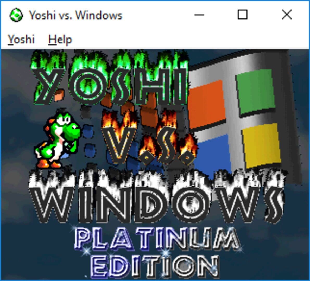 Yoshi vs. Windows Platinum Image