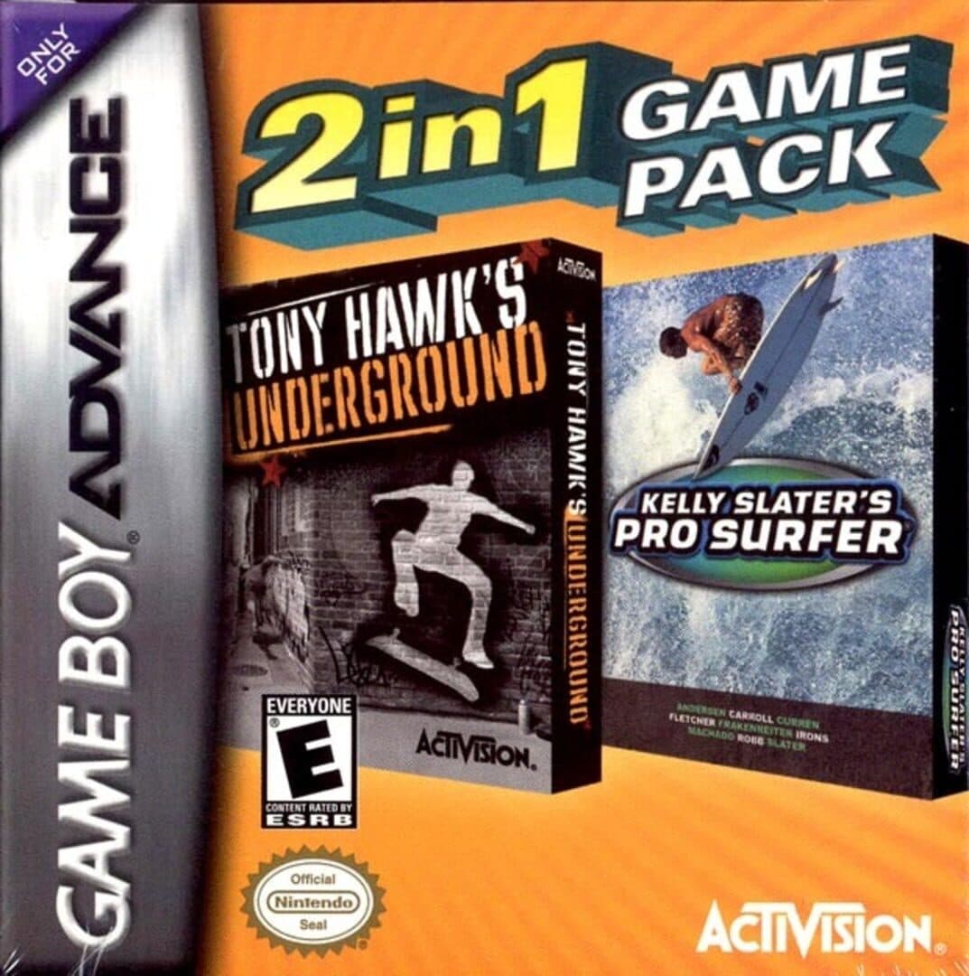 2 In 1 Game Pack: Tony Hawk's Underground + Kelly Slater's Pro Surfer cover art