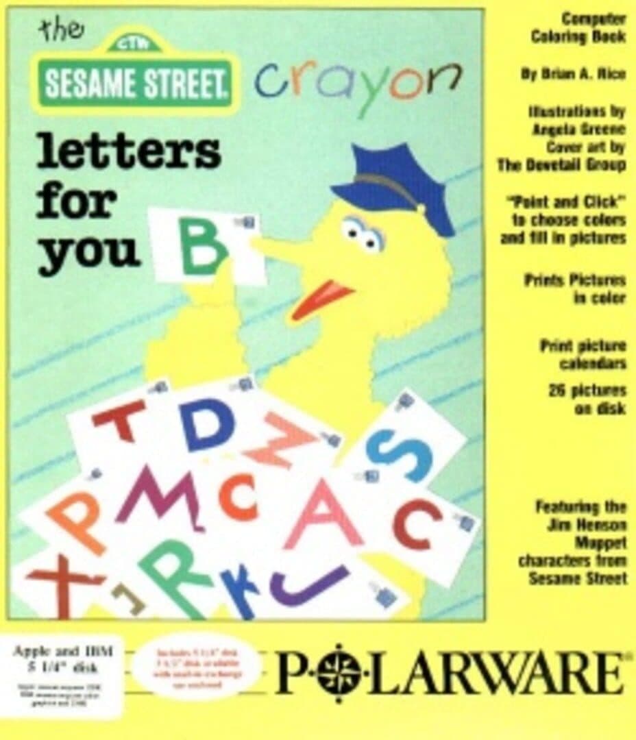 Sesame Street Crayon: Letters For You cover art