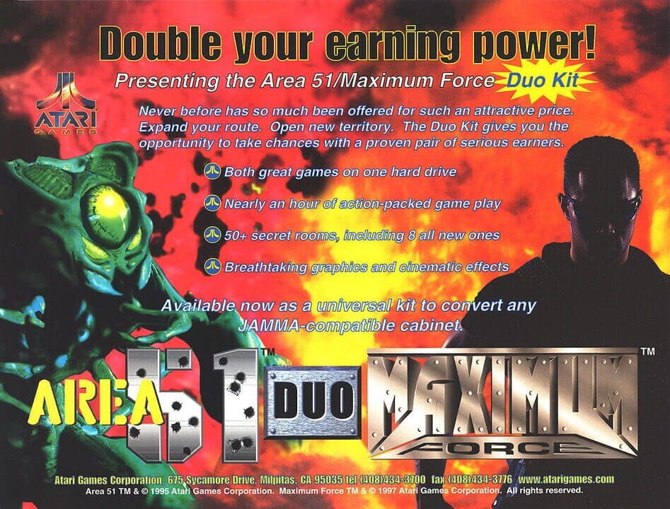Area 51/Maximum Force Duo cover art
