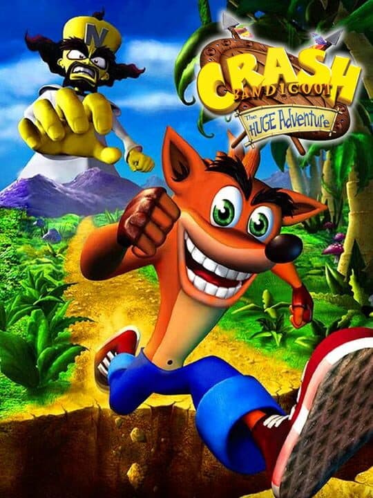 Crash Bandicoot: The Huge Adventure cover art
