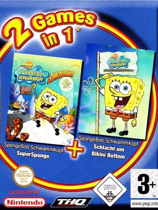 2 Games in 1: SpongeBob SquarePants: Battle for Bikini Bottom + SpongeBob SquarePants: Supersponge cover art
