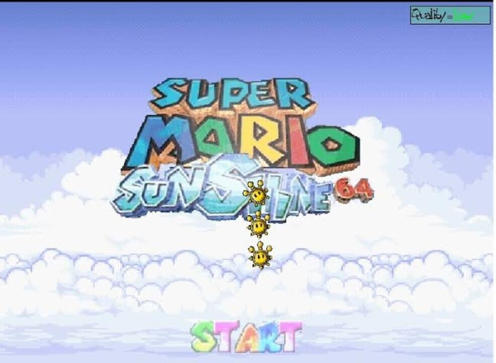 Super Mario Sunshine 64 cover art