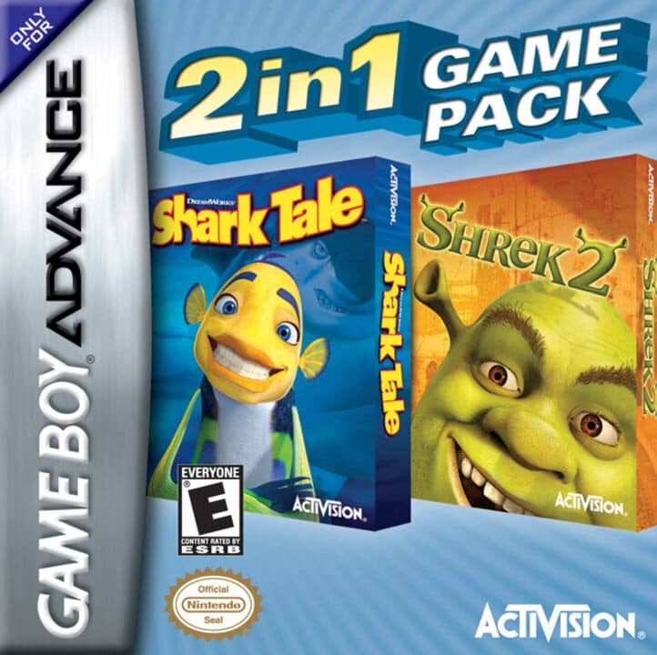 2 in 1 Game Pack: DreamWorks' Shark Tale + Shrek 2 cover art
