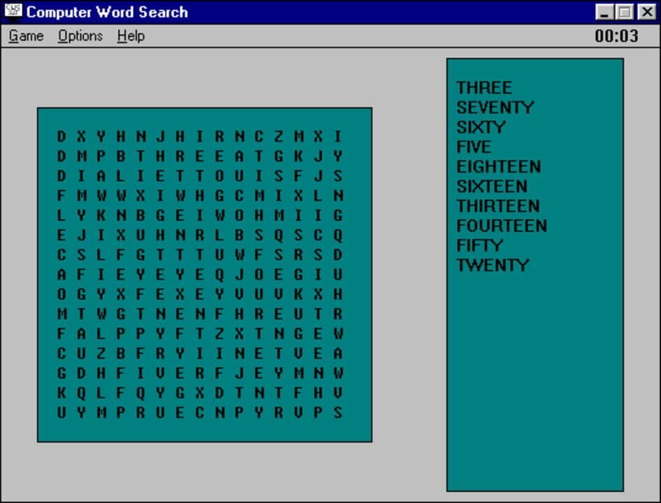 Computer Word Search cover art