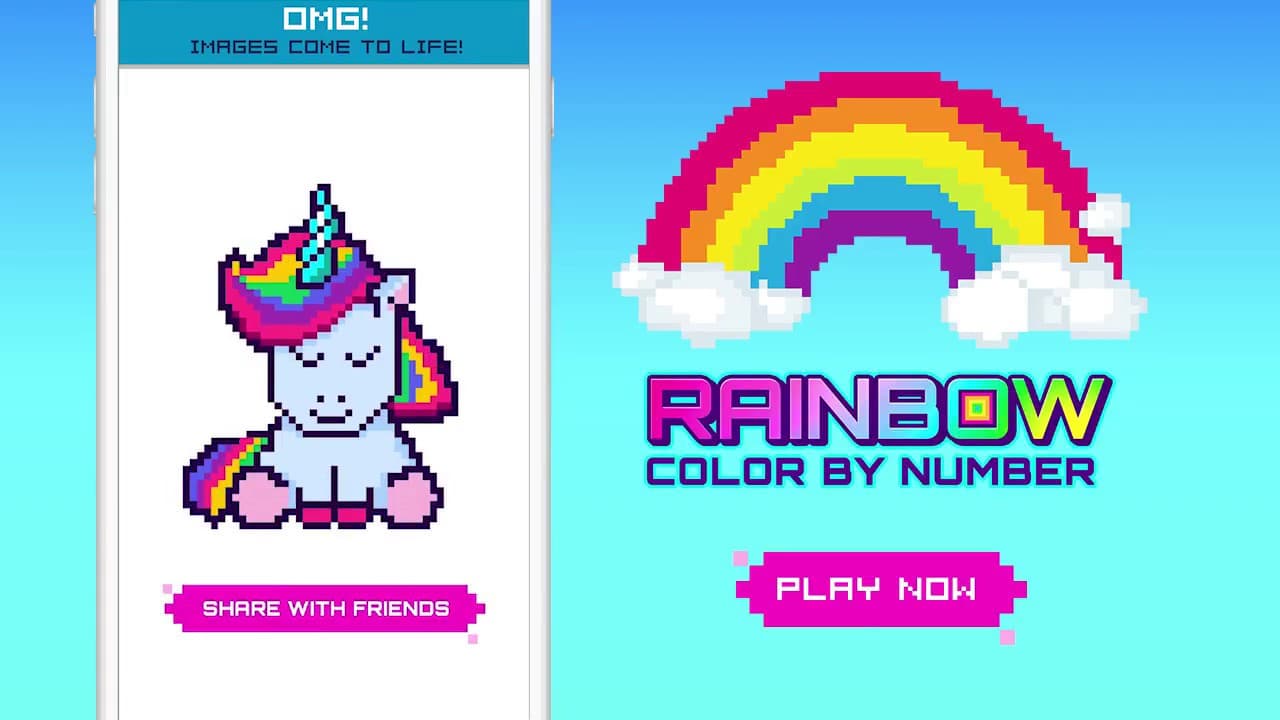 Rainbow Color by Number video thumbnail